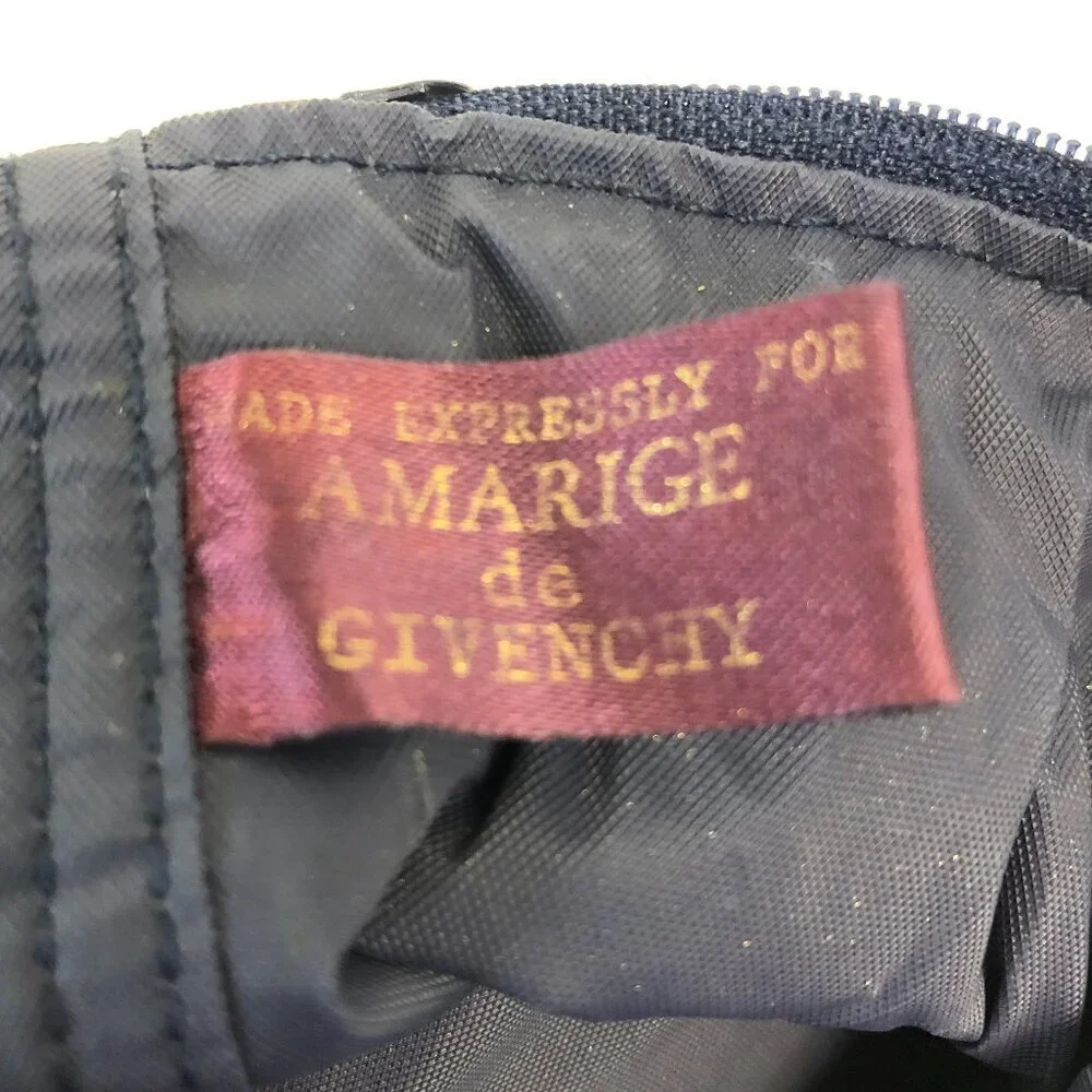 Givenchy Blue And Red Makeup Bag With Mirror